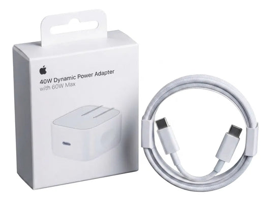 Cargador Apple Original Usb-c 40w Adaptador Dinámico Max 60w + cable de REGALO !